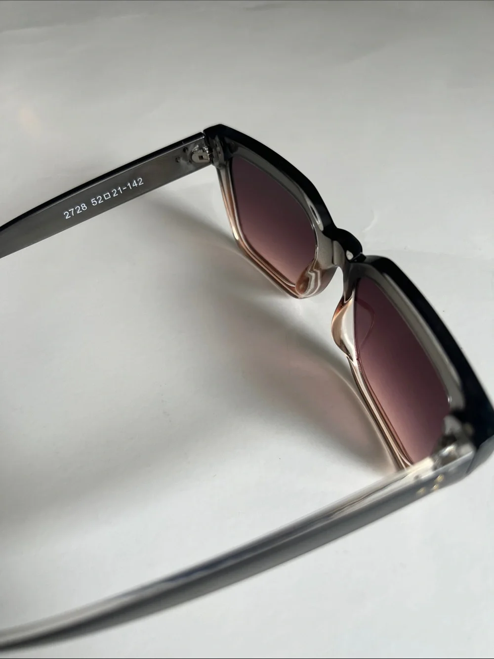 Oversized Square Gradient Sunglasses - Brown